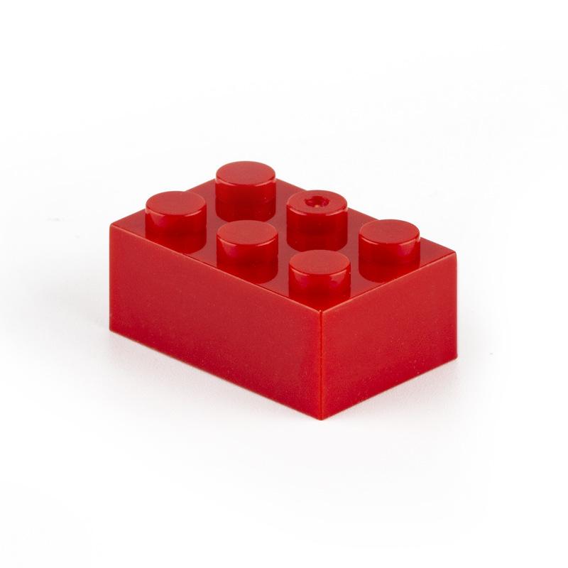 Non-Toxic 10Pcs Building Blocks Diy Thick 2X4 Dots 16Color Bricks Size Compatible With 3002 Kids Toys Educational For Children