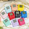 Handheld Mini Tetris Game Console - Nostalgic Electronic Toy & Keychain Pendant for Kids