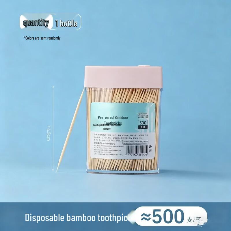 BOUSSAC Double-Pointed Bamboo Toothpicks