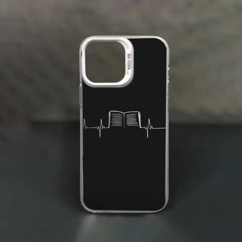 

Read Books illustration phone Case for iPhone 17 11 12 Pro Max Plus Mini Air SE 16e 14 15 16 13 Soft Shell iPhone17promax