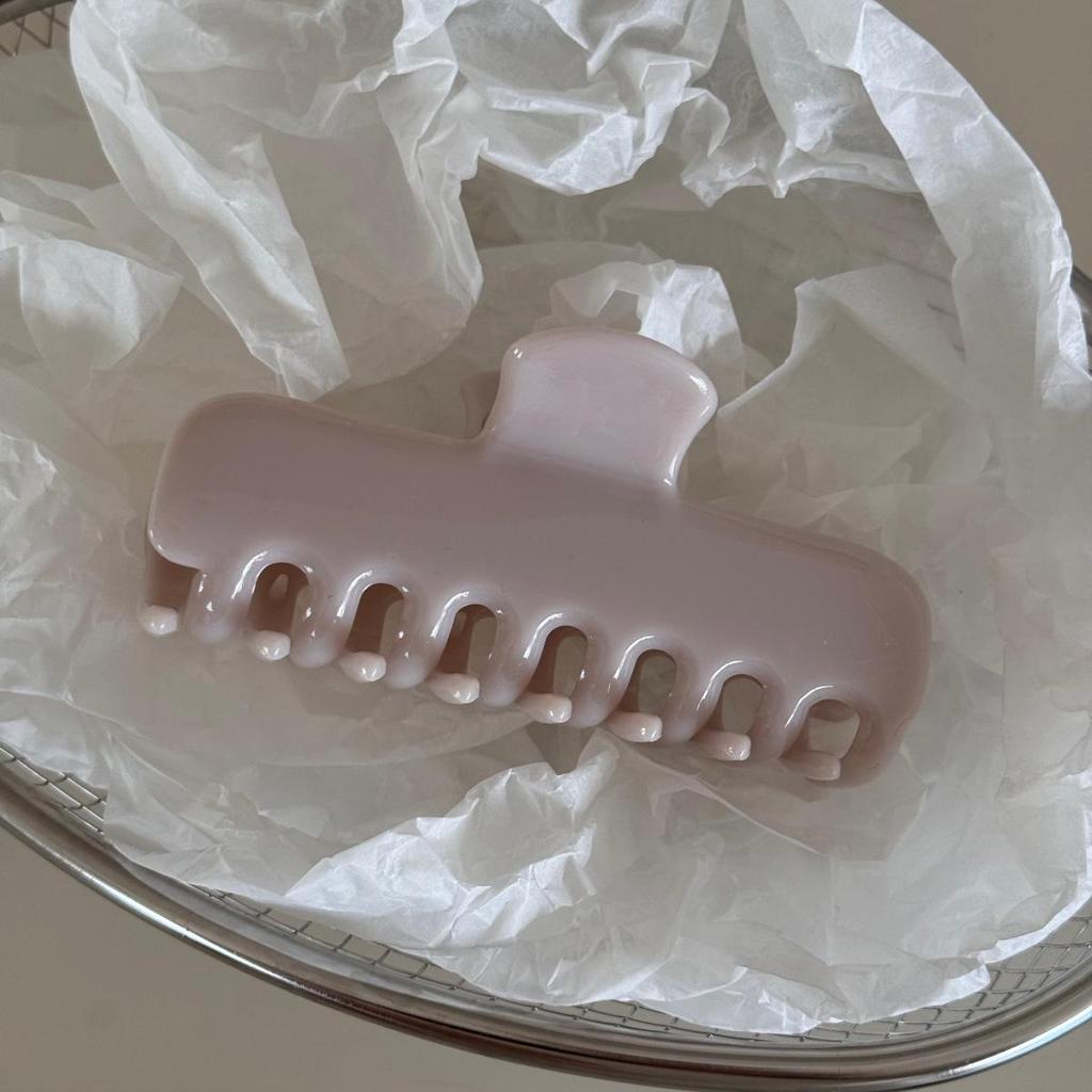 Jelly Color French Hair Clip: Versatile Medium Skeleton Shark Claw, Exquisite High-End Accessory
