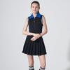 Sleeveless Dress Collar Point Bl