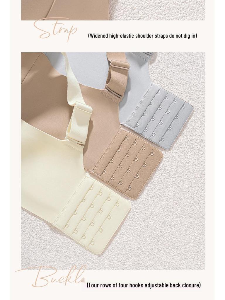 Seamless Women's Half-Cup Bra: Enhances Small Chests, Uplifts, Anti-Sag, and Offers Side Support for a Sexy, Round Look.