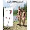 SucceBuy Metal Detector 6" Lightweight LCD Display IP68 Waterproof Search Coil Adjustable 22.8-33.8" High Accuracy For Hunting