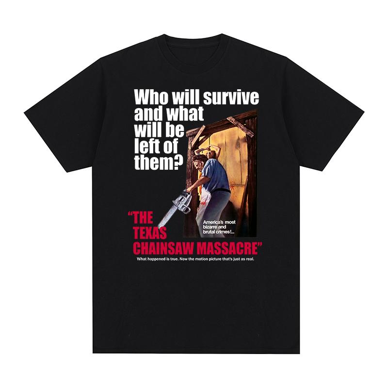 Texas Chainsaw Massacre Vintage T-shirt 1990s Horror Movie Halloween Clothing Cotton Men T shirt New TEE TSHIRT Womens tops -... S разноцветный