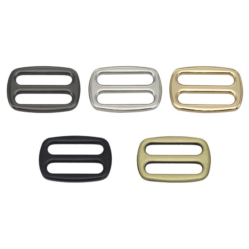 Metal Three Glide Slide Buckle 1Pcs Wear Resistant for DIY Leather Craft Gift Bag Strap Belt Decorative Webbing
