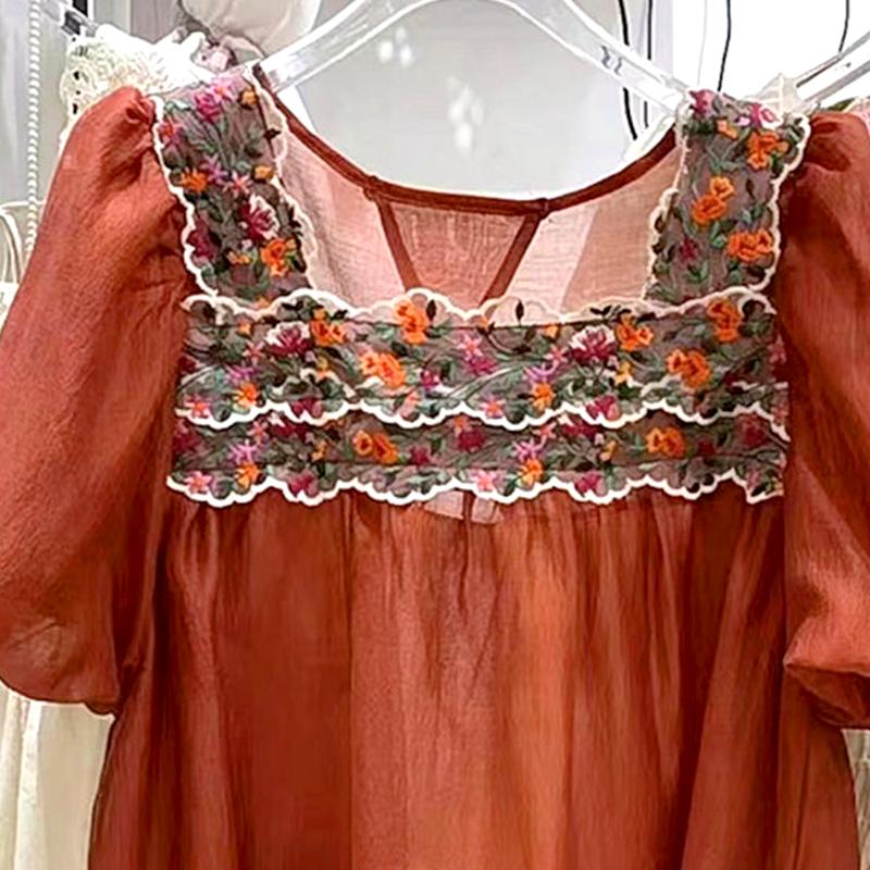 1Pc Hair Accessories Fashion Gift Wrap Rural Style Clothing Accessories Bohemia Embroidered Ribbon Handmade Materials