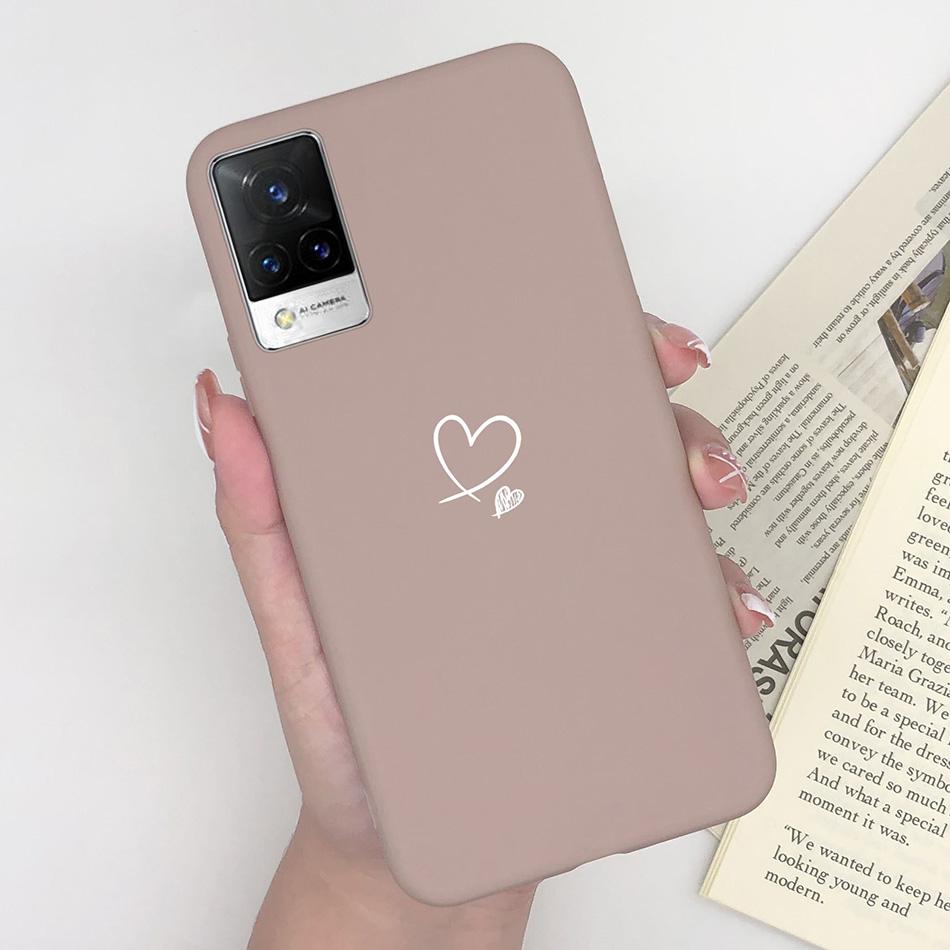 For Vivo V21 Case V2066 V2050 Soft Silicone Cute Painted Cover For Vivo V21E V 21 4g 5g Phone Cases Shockproof Bumper Slim Funda