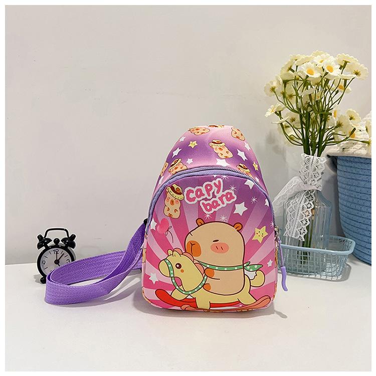 Cartoon Children's Breast Bag 2025 New Casual Change Bag Boys and Girls Outdoor Trendy Messenger Bag