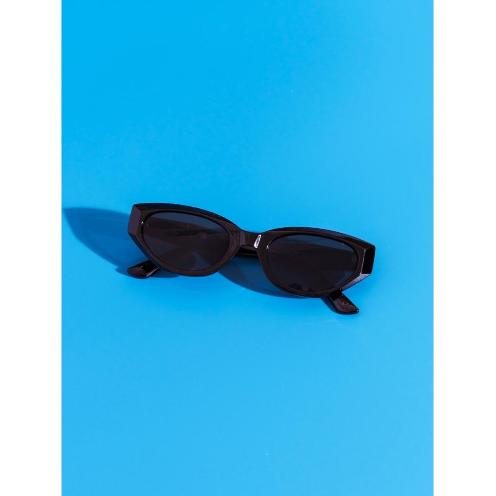 Daiso [uv Protection Up To 99 ] Translucent Cat Sunglasses Black