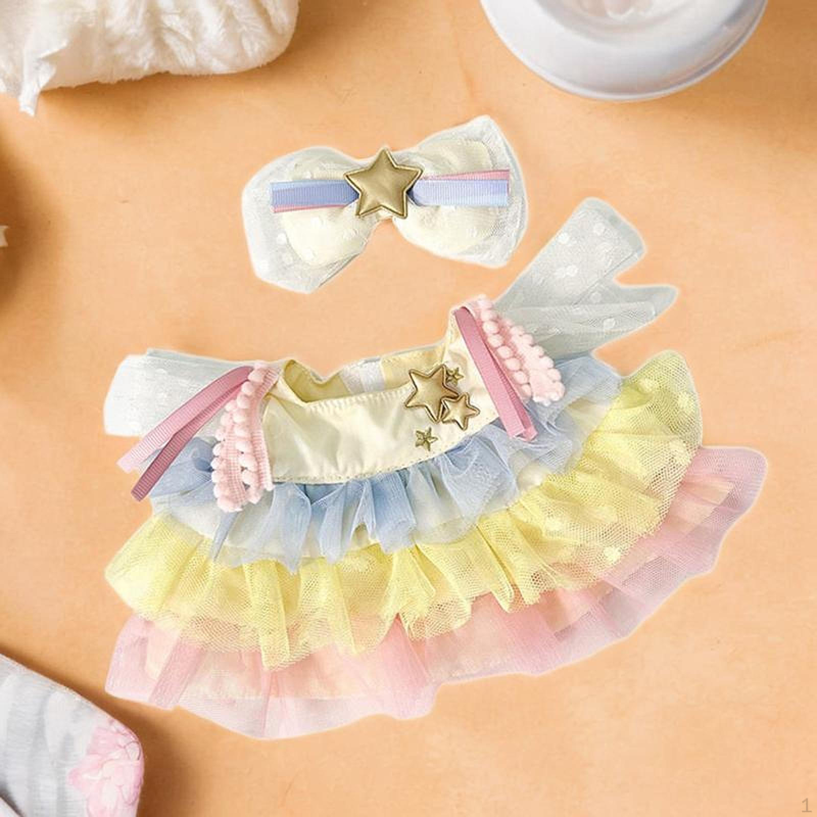 

Комплект одежды для куклы с тюлевой юбкой для кукол 38 см, наряд ручной работы, идея для подарка multicolor