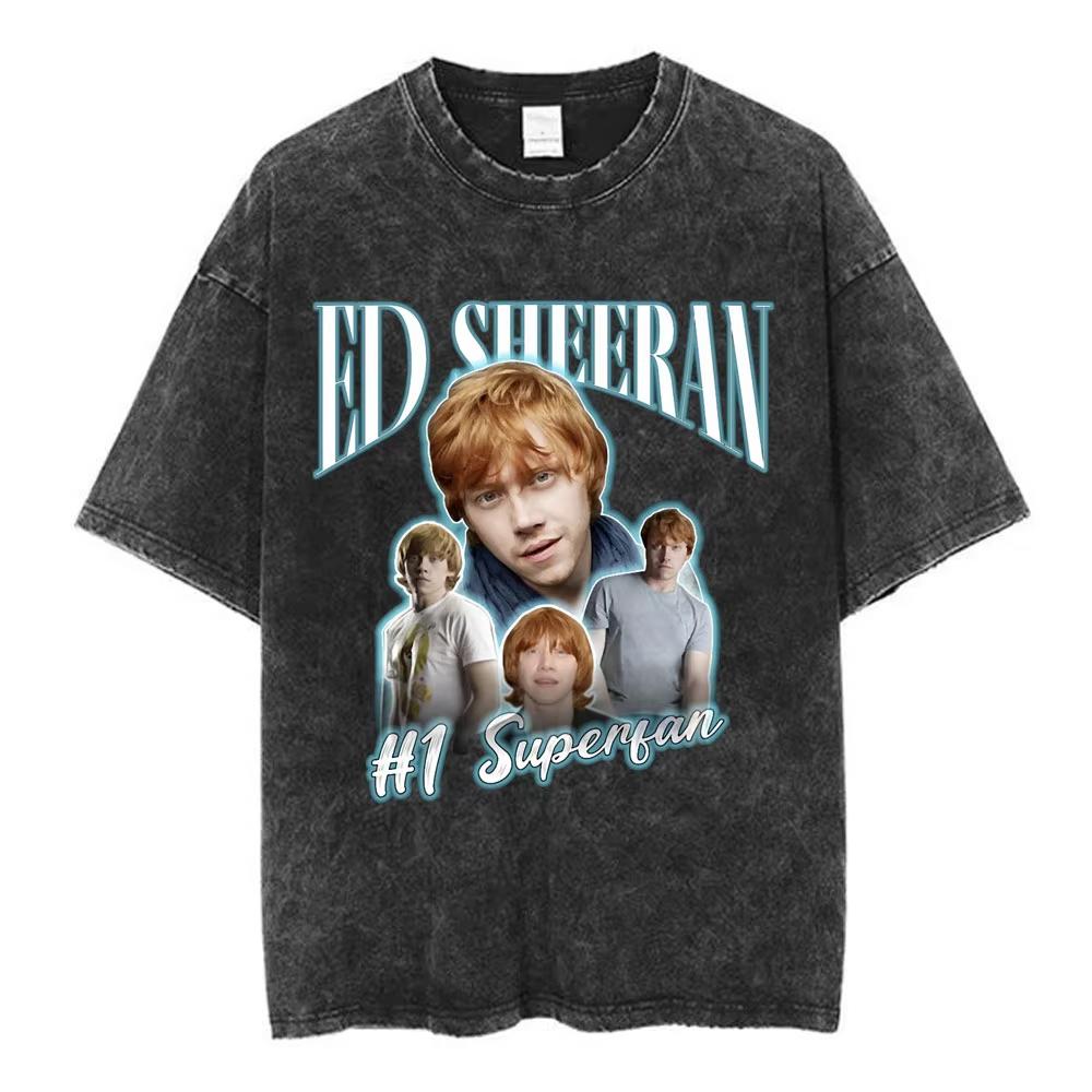 Ed Sheeran Loop Tour Australia and New Zealand Tour Merch Washed T Shirts Fans Gifts Men Women Fashion Cotton Cozy Tshirts