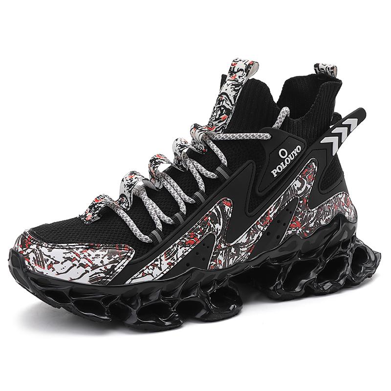 Men's Sneakers Summer Shark Blade Mesh Breathable Shock-absorbing Basketball Sneakers