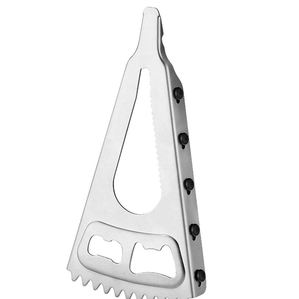 

Многофункциональная открывалка для пивных банок, банки для колы, открывалка для бутылок, скребок для рыбьей чешуи, Нескользящий пивной напиток, кола, вино, посуда, домашний инструмент серебряный