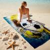 1PC Custom Name Soccer Dreams Beach Towel Highly Absorbent And Sand-Resistant Towel for Swimming, Pool, Yoga, And Travel Lightweight