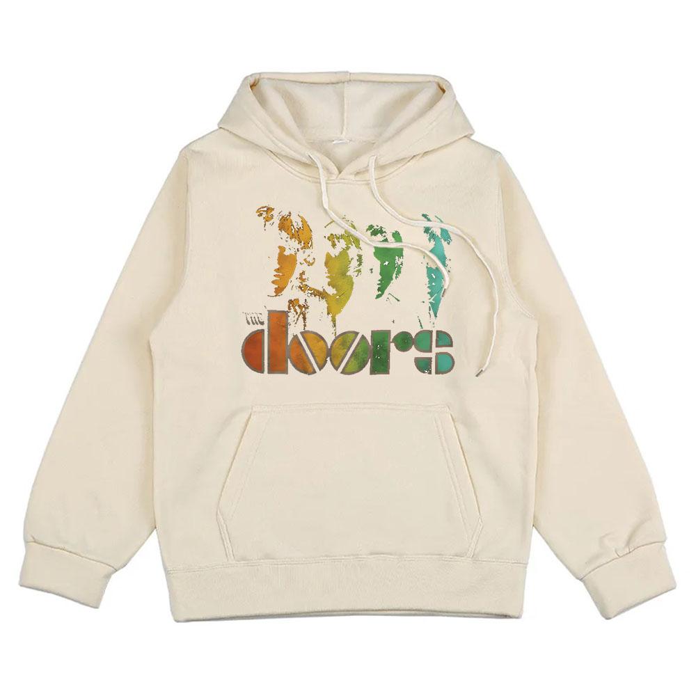 

Hoodies streetwear Hoodies With Pocket rock band The Doors Sweatshirts funko pop Comfortable Clothing Hoody L