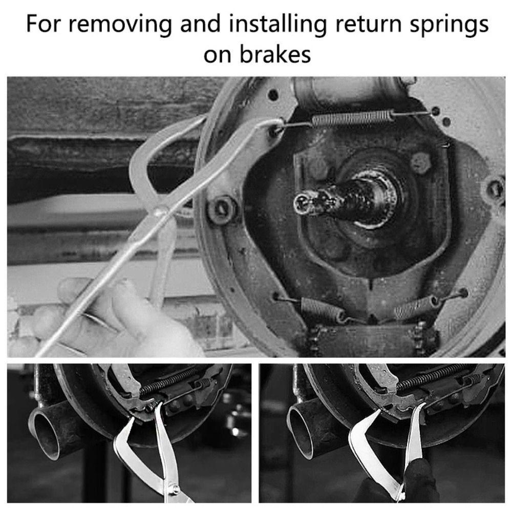 Adjustment Car Drum Brake Spring Plier with Brake Spoon Snap-Ring Pliers Car Installer