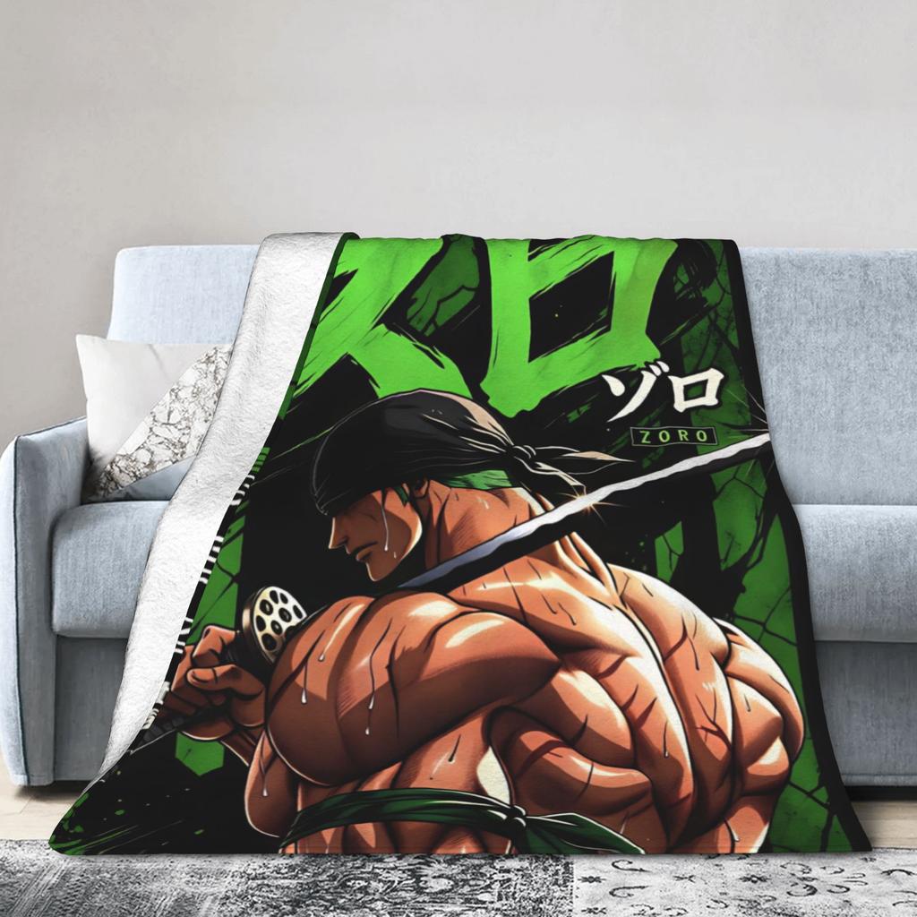 Zoros Vintage Tattoo Ornament Art Flannel Blanket Autumn Warm Throw Blanket for Kids Living Room Comfortable Sofa Bed Cover