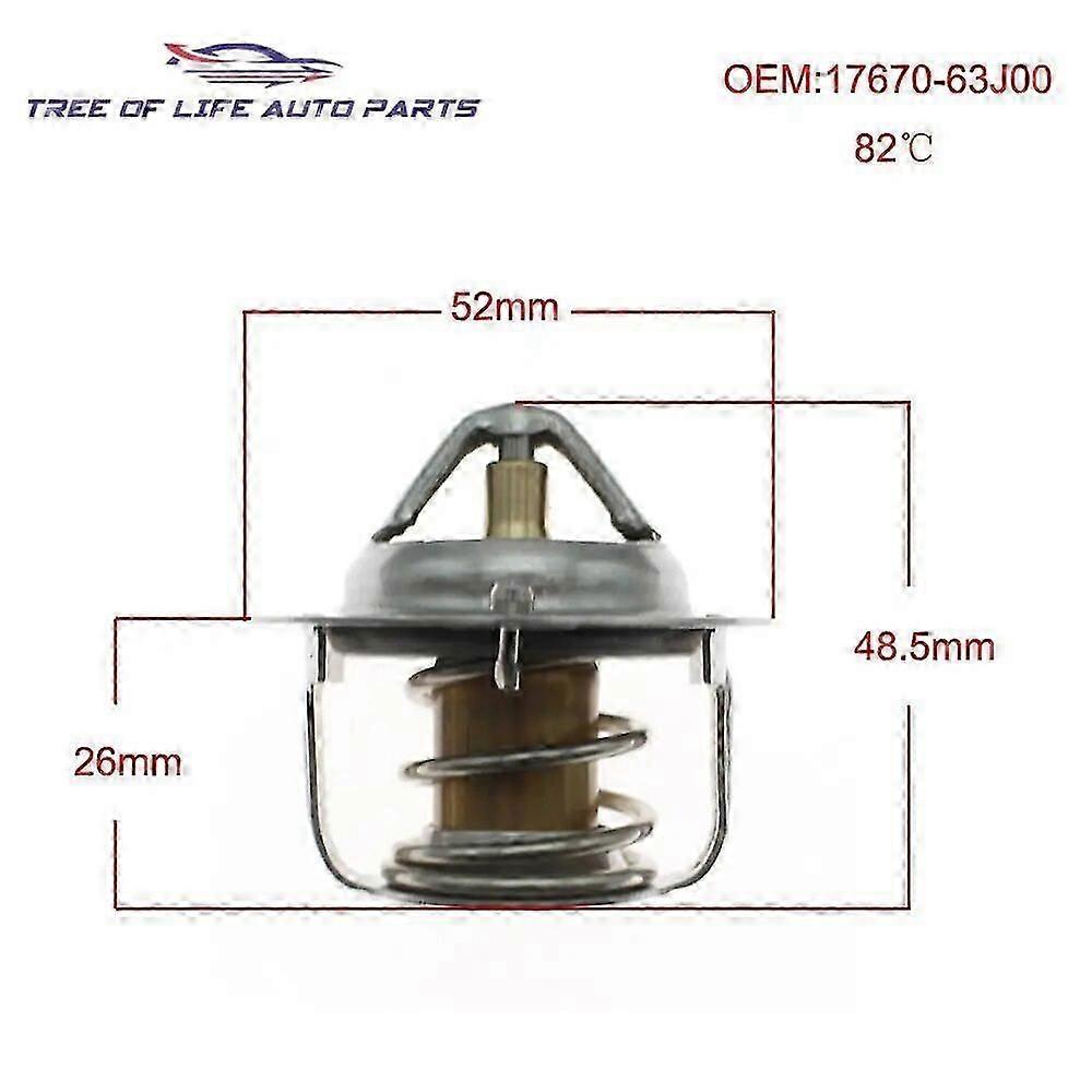 Genuine No : 17600-60813 Engine Coolant Thermostat 82 For Suzuki Grand Vitara Kizashi SX4 Swift Jimny Aerio Liana MITSUBISHI