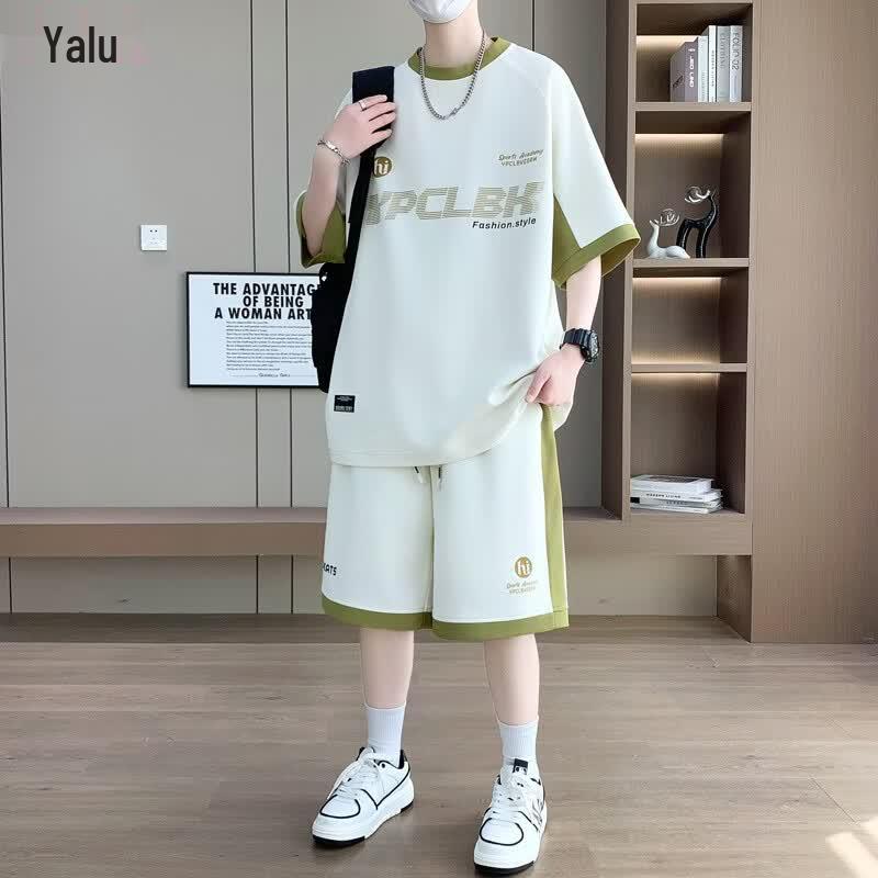 Yalu Men s Ice Silk Casual Sports Set XL