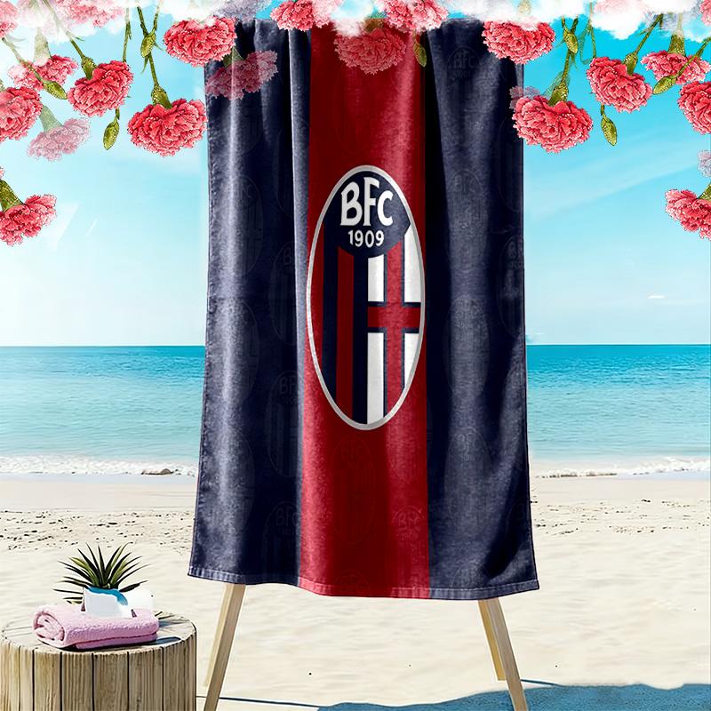 Bologna FC 1909 Strandtuch mit Aufdruck, Großes Weiches Schnelltrocknendes Handtuch für Strand Camping Schwimmen