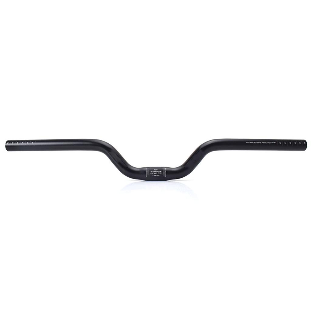 Mountain Bike Riser Handlebar 25.4mm Dia Aluminum Alloy Extra Long Bicycle Riser Bar for Folding Bike MTB