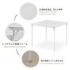BOOSDEN 80cm Folding for and Living No Assembly Simple Design Table, White, Dining, Outdoors, Work, Puzzles, Computer, Dining, Mahjong, More,