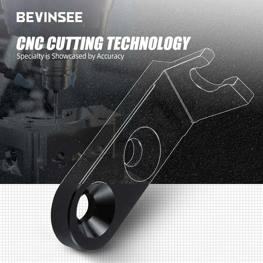 Bevinsee Throttle Cable Bracket with Bolts Compatible with Honda GSR Type R Engines Edelbrock Victor X Manifold B20 B18 B16 B17 Compatible with Honda