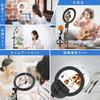 Yarrashop LED Ring for and Ideal for and Online Web 3 Color USB with Smartphone Metal and Stable Design for Live and LINE Japanese Instruction Manual