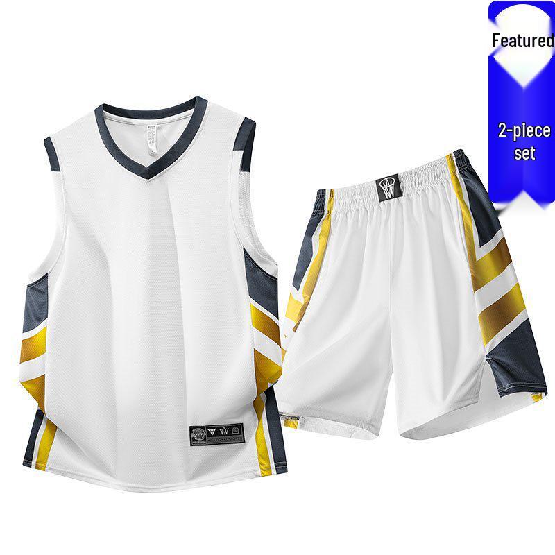 

Men s Quick-Dry Ice Silk Sports Suit: Short Sleeve Vest for Running & Training 4XL білий