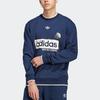 adidas Αρχικό Τυποποιημένο Λογότυπο Trefoil Φούτερ με Στρογγυλή Λαιμόκοψη Ανδρικό φούτερ Νυχτερινό-Μπλε IP7164