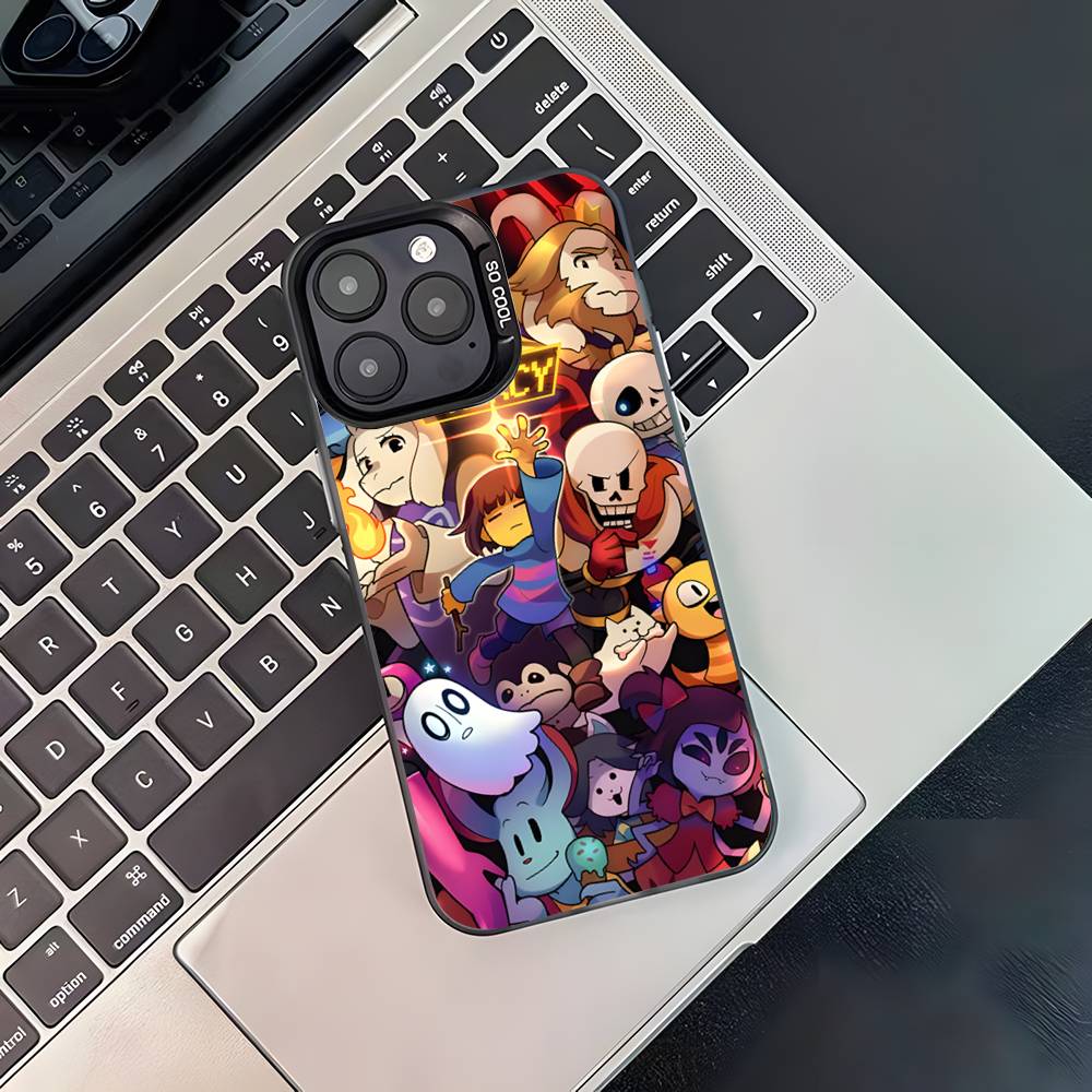 Game U-Undertale-es Phone Case For iPhone 17,16,15,14,13,12,11,Pro,Max,Plus,Black Matte Shockproof Cover