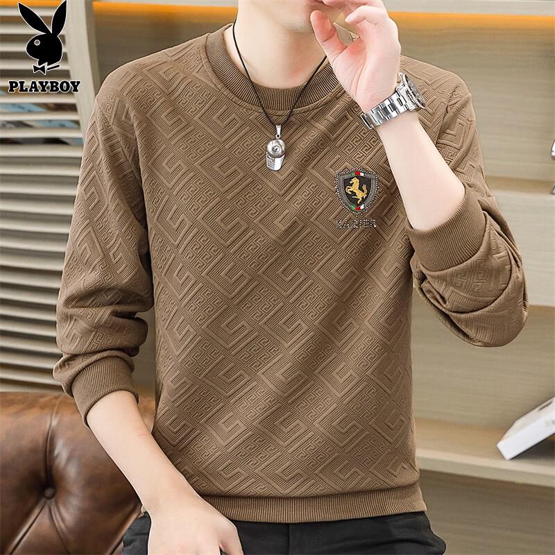 

PLAYBOY Мужской повседневный свитшот с круглым вырезом и длинным рукавом XL