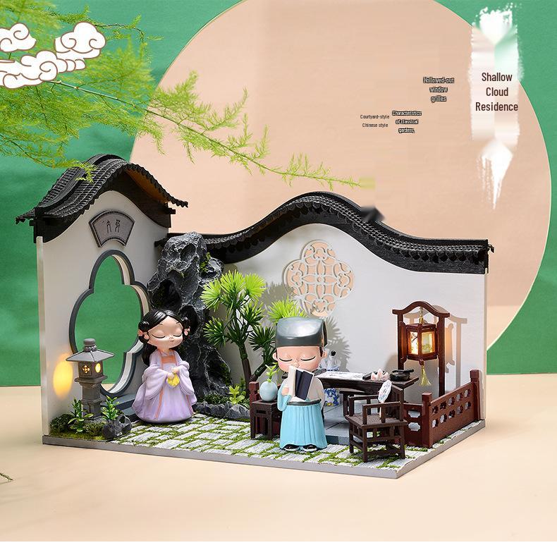 Zhi Qu Wu DIY Chinese-Style Ancient Architecture Model Kit - Creative Gift for Boys and Girls