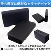 Ailunate Scissor Case, Scissor Bag, Clutch Bag for Hairdressers, Trimmers, Florists, Compact, Holds 5 Scissors, Leather (Navy)