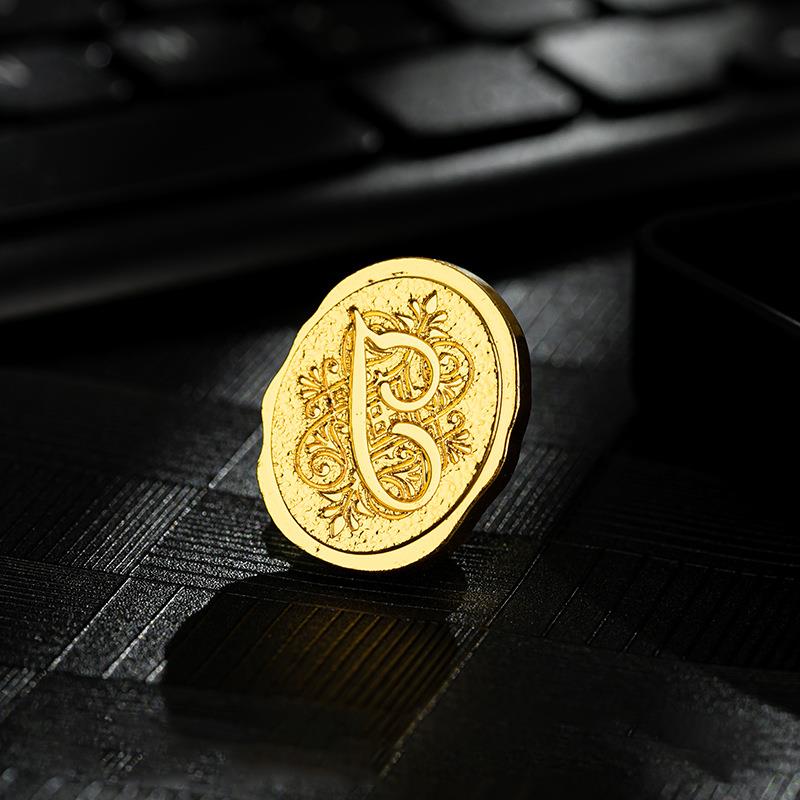 Retro Sealing Wax Stamp Head 26 Letter A-Z Alphabet Seals Stamp Set Tools Post Decor Antique Alloy Seal Head Wedding Craft Gift