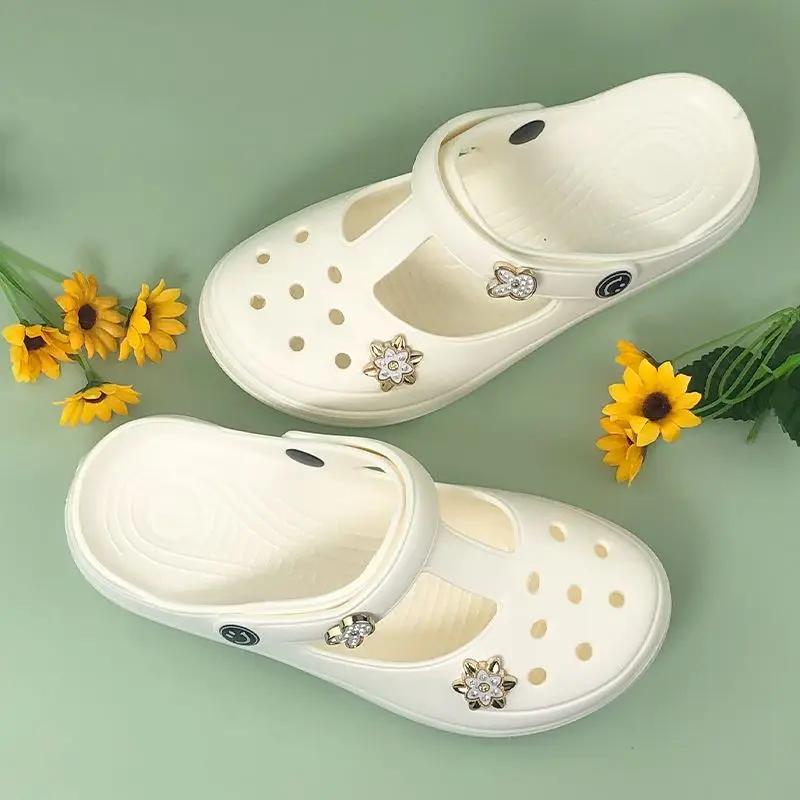 Fashion Thick Sabot Women's Slippers and Ladies Sandals H Sandal Clappers Original Slides On Sale Promotion 2025 Luxury Easy Wears Shoes