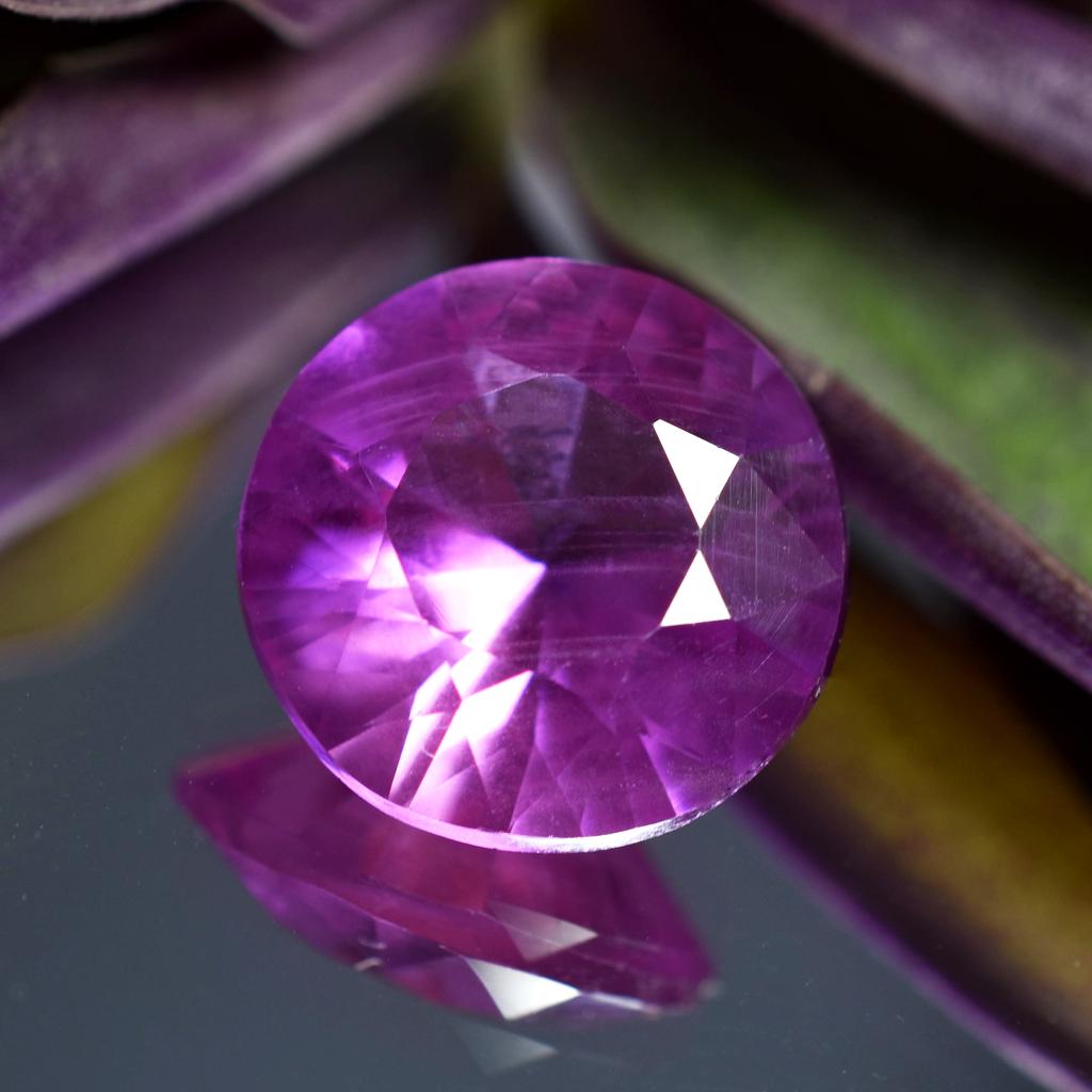 Natural Pink Sapphire Loose Gemstone 8.75 ct Round Shape September Birthstone for Gem Collections