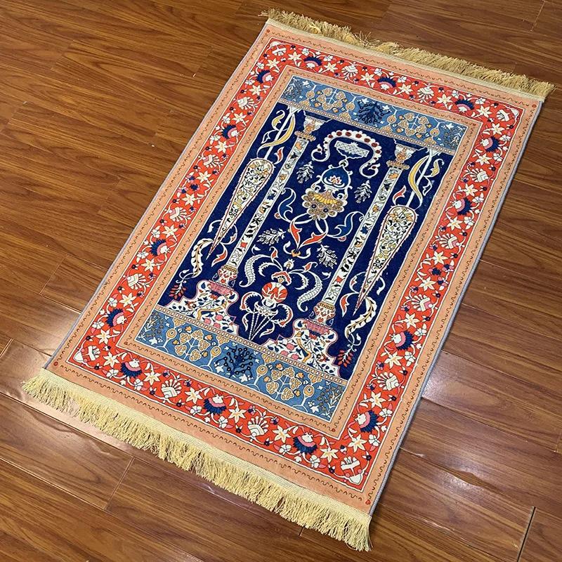 Wholesale Microfiber Carpet Worship Blanket Floor Mat Worship Prayer Carpet Thickened Portable Non-slip Folding 70x 110cm