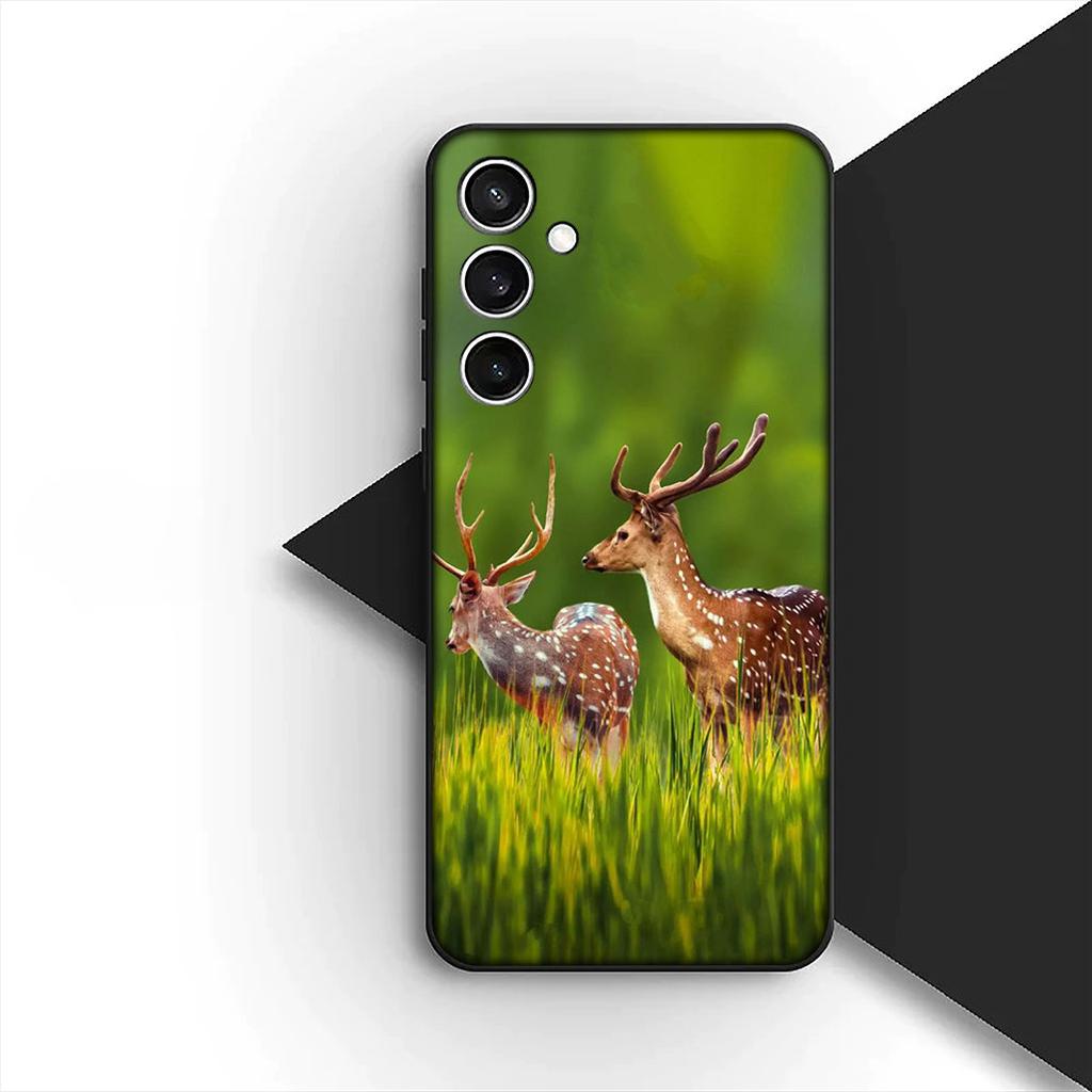 Cover for Samsung Galaxy S10 S8 S9 Plus A33 A34 A31 70 A71 A72 Note 20 9 8 S10E Casing Phone Case Forest Deer Hunting buck