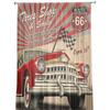 Auto Retro Poster Transparente Vorhänge zur Wohnzimmerdekoration Fenstergardinen für die Küche Tüll Voile Organza Vorhänge