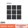 1~16pcs Self-Adhesive Anti-Slip Rubber Pads, Round/Square Chair Leg Protectors, Table Foot Cushions, Anti-Collision Furniture