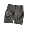 High Waist Yoga Sports Shorts Solid Color Slimming Running Shorts Solid Color