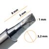 Soldering tip with built-in heater T12-D32