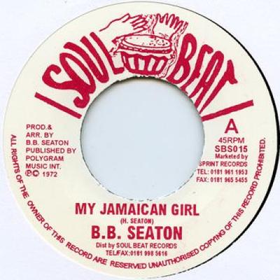 7inch Record BB SEATON / CONSCIOUS MINDS - My Jamaican Girl / Jamaican Boy (Of SBS015 Soul Beat 1973 UK Reggae, Ska & Dub