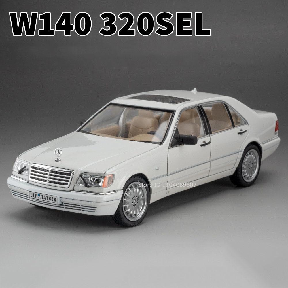 1:24 G800 SUV Automodelle Türen Legierung Druckguss W140 320Sel Modell Geöffnet Rückzieher Sound Licht Stoßdämpfung Spielzeug Geschenke Für Kinder