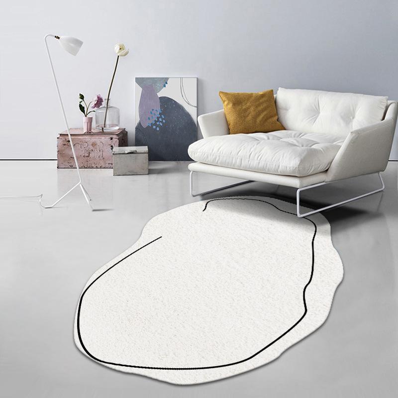 Irregular Shaped Carpet Simple Living Room Bedroom Bedside Carpet Irregular Shaped Carpet