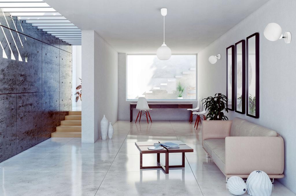 CLASSIC CEILING LAMP WHITE BALL LED LAMPSHADE