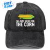 Funny Im Just Here for The Corn Printed Hat  Lightweight Corn Suitable for Seasons Novelty Gift for Him Corn Themed Access