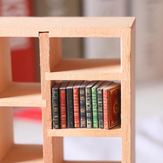3 Pcs Miniature Books Multi-use Handmade Paper Miniature Books Display for Home